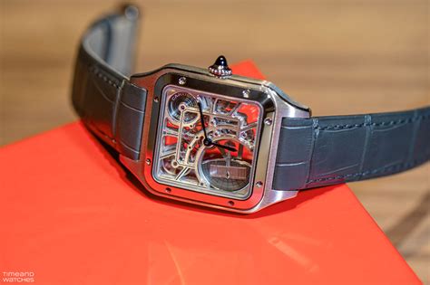 cartier santos original vs replica|cartier santos dumont skeleton watch.